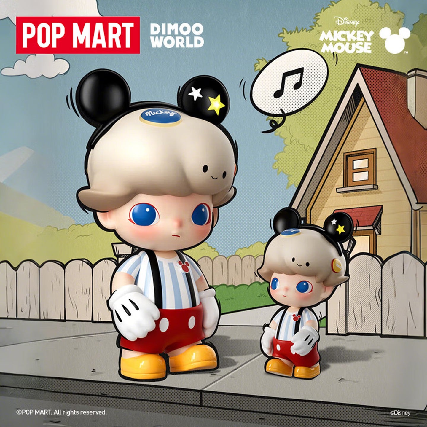 POP MART MEGA JUST DIMOO 400% Mickey Pop Culture Figure