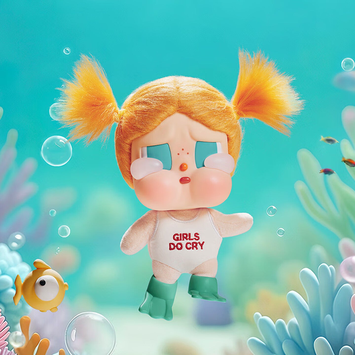 POP MART CRYBABY Vacation Mode On Plastic Stuffed Toy