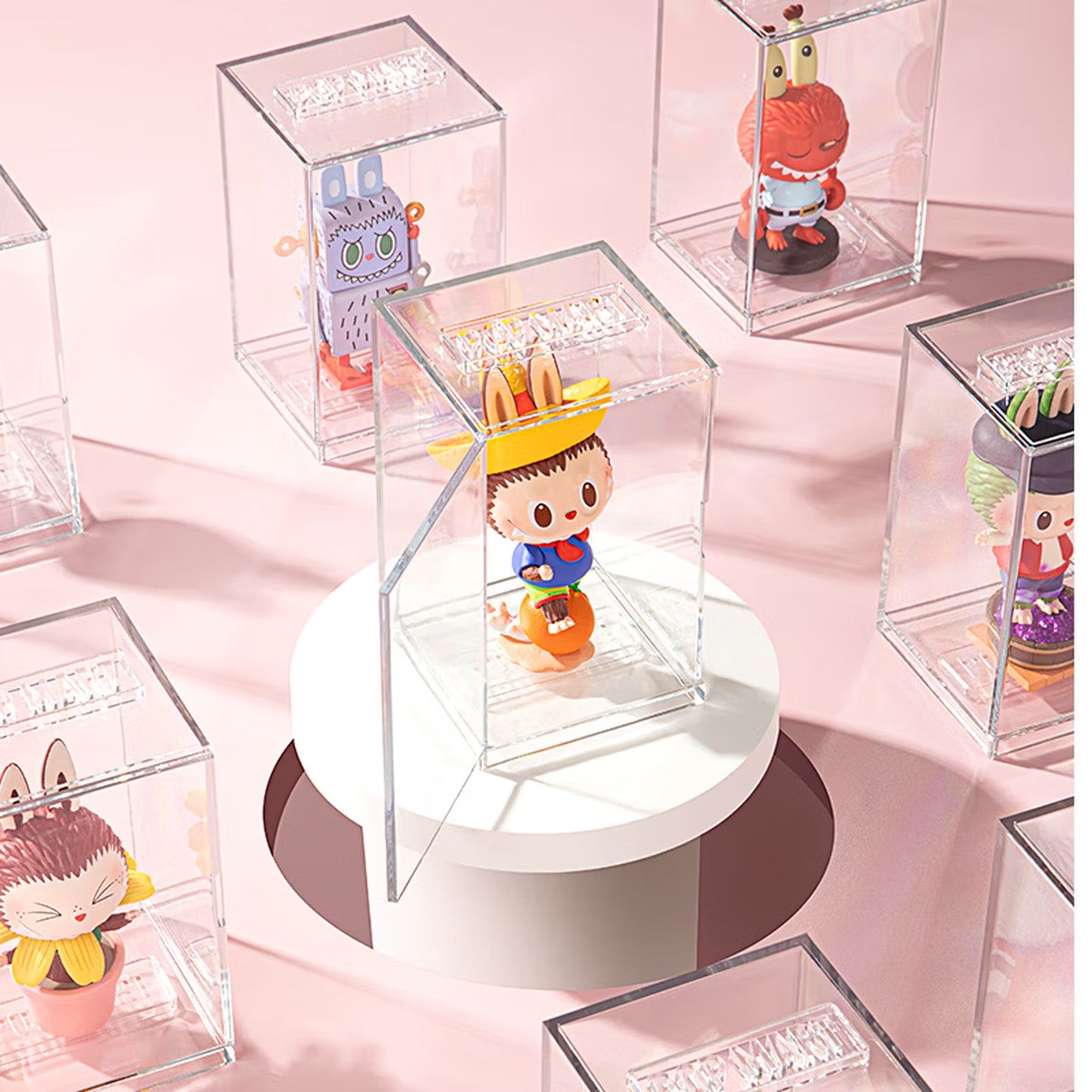 POP MART (Single Pack) Acrylic Blind Box Trendy Toy Storage Gift
