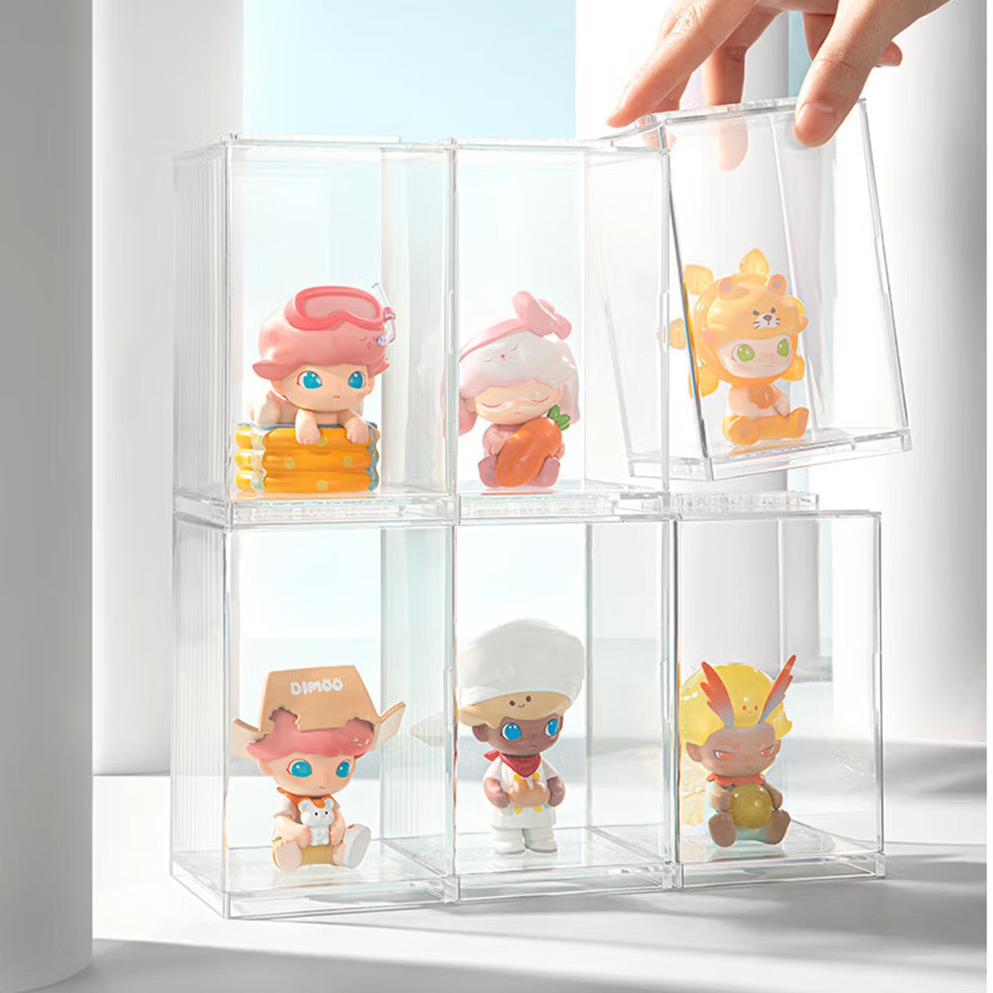 POP MART (Single Pack) Acrylic Blind Box Trendy Toy Storage Gift