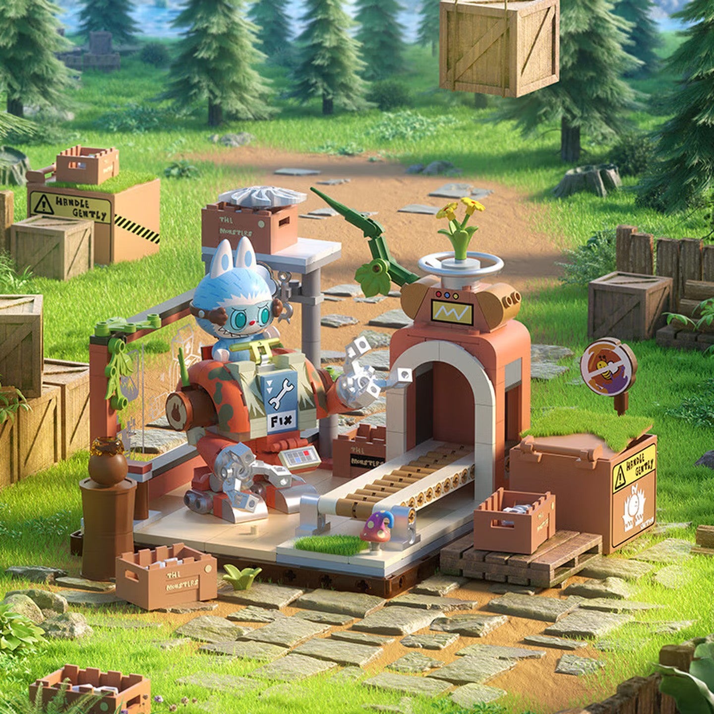 POP MART THE MONSTERS Forest Secret Base Series