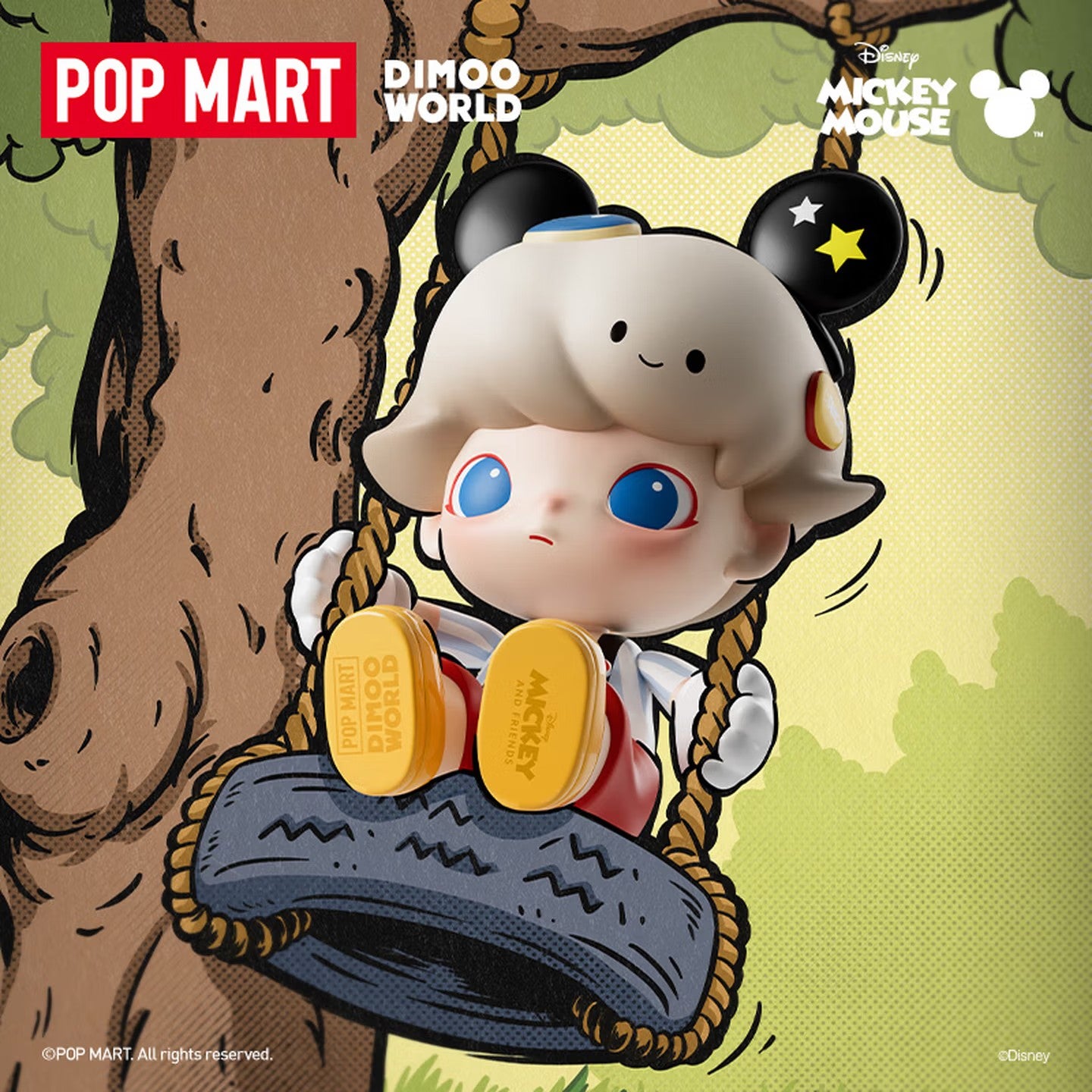 POP MART MEGA JUST DIMOO 400% Mickey Pop Culture Figure