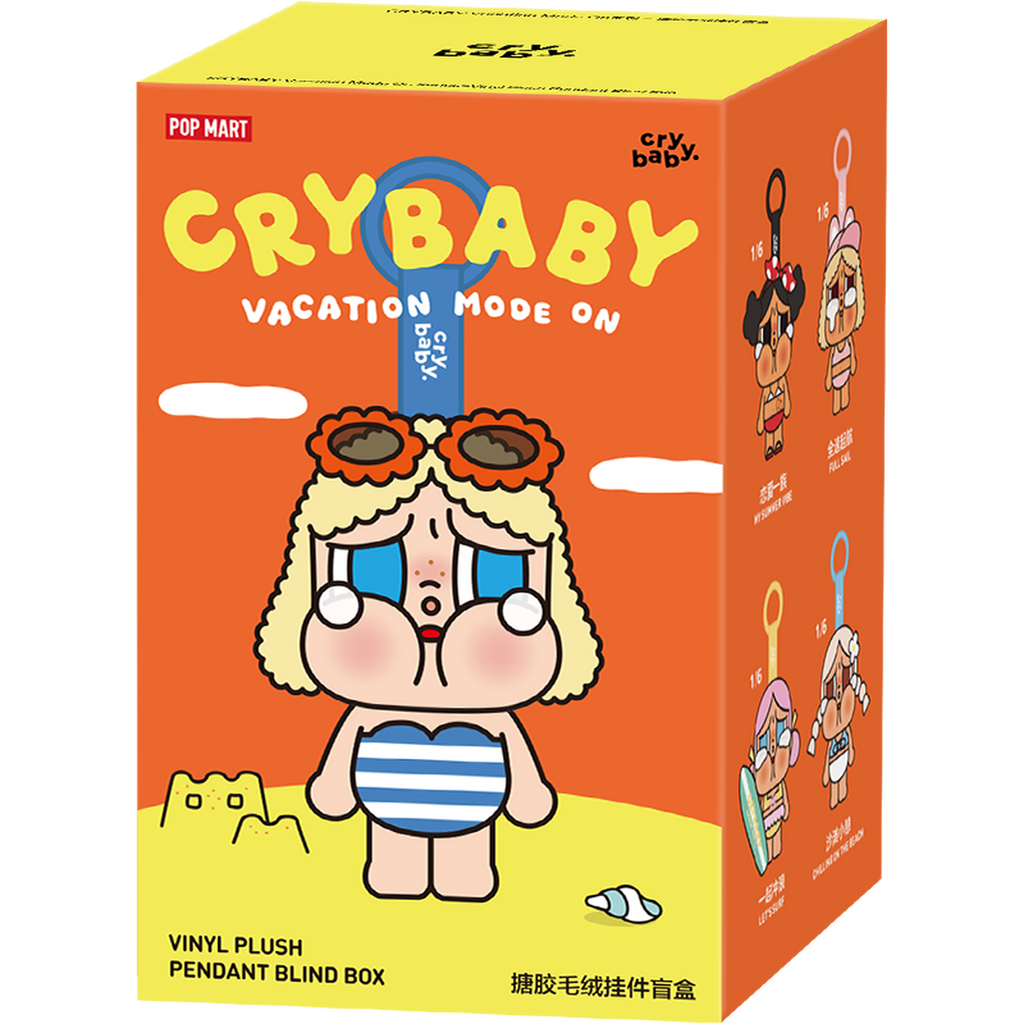 POP MART CRYBABY Vacation Mode On Plastic Stuffed Toy