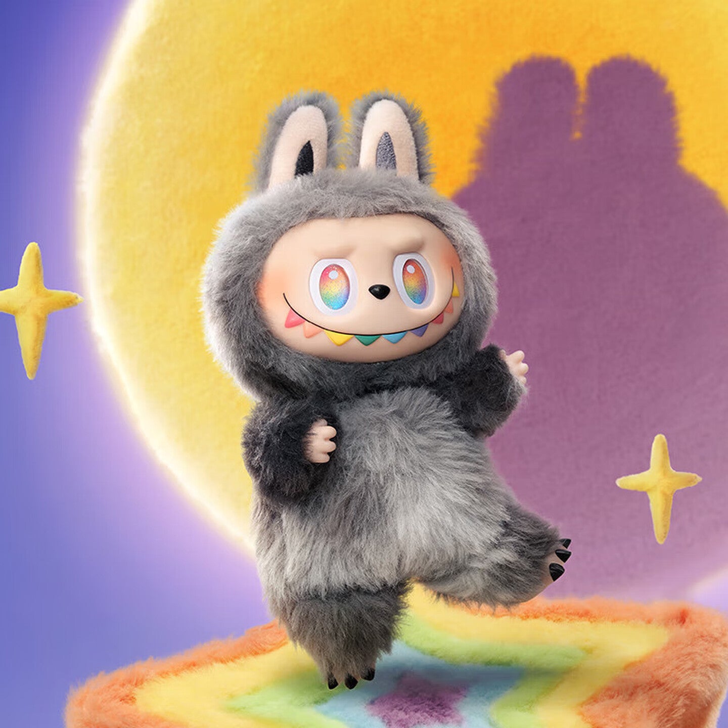 POP MART THE MONSTERS Front High-Energy Rubberized Fur Hanging Decoration