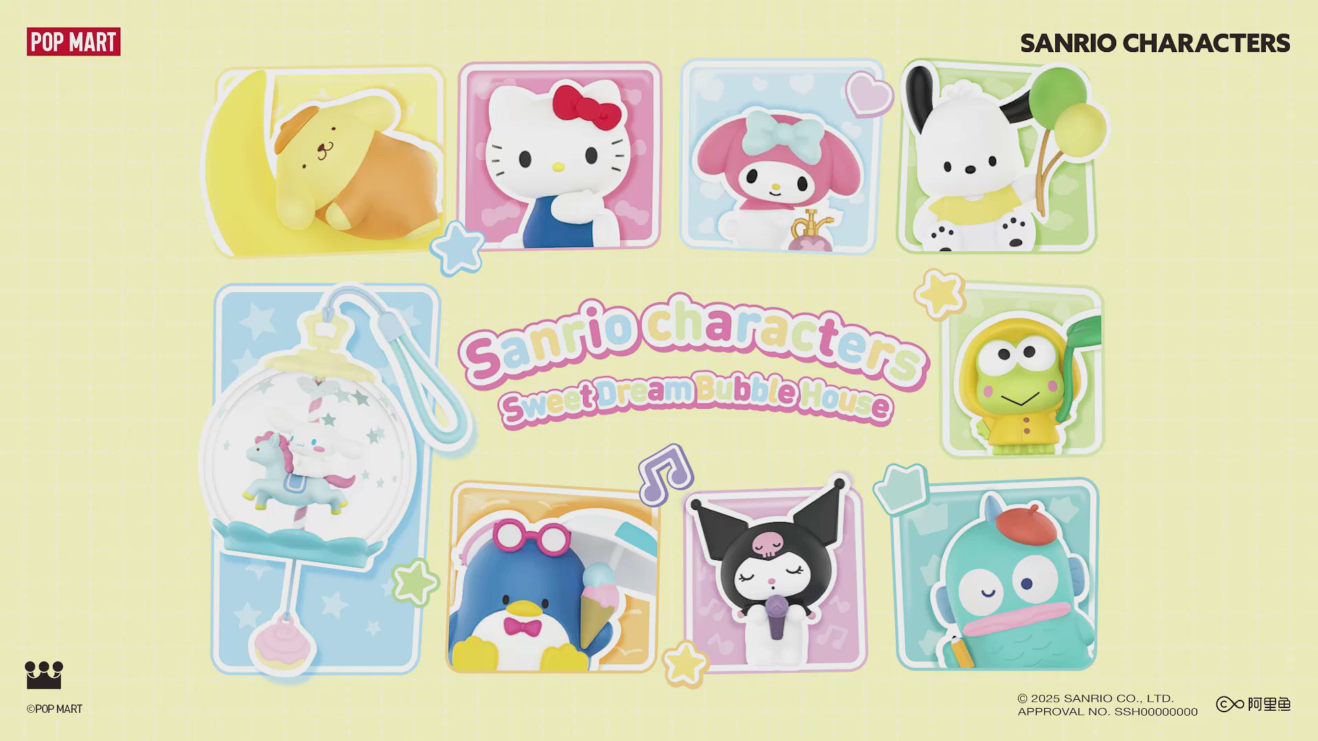 POP MART Sanrio Family Sweet Dream Bubble House Series